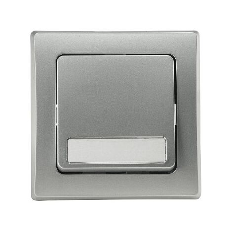 ChiliTec Delphi Taster Klingeltaster 0-250V max. 10A Silber