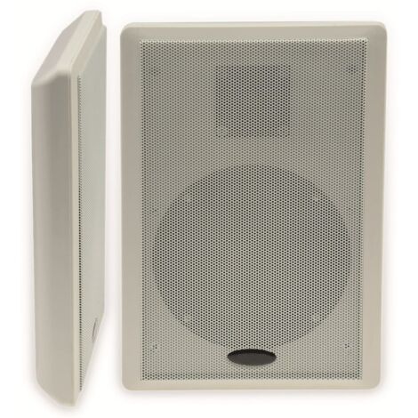 CHILITEC Flach-Lautsprecher 17804, 40 W, weiß, 2 Stück