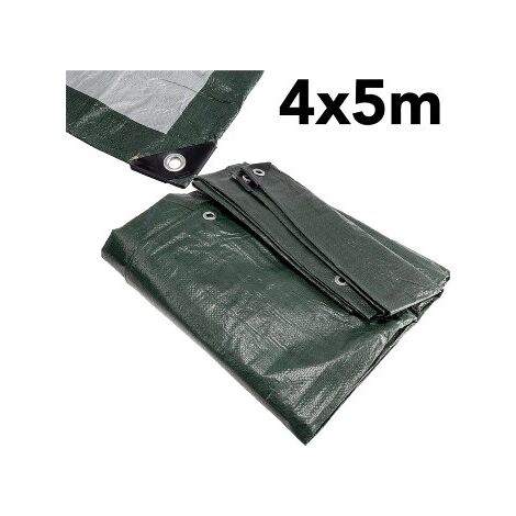 CHILITEC Gewebeplane, 120gr/m², grün, 4x5m, mit Ösen