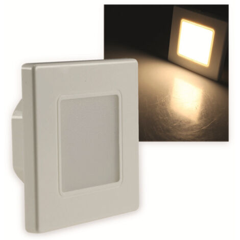 CHILITEC LED-Einbauleuchte EBL 86, 2,5 W, 3000 K, warmweiß, Rahmen cremeweiß