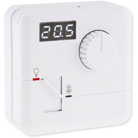 CHILITEC Raumtemperaturregler RT-55, 7 A, 5...30 °C, weiß
