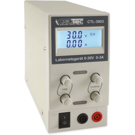 CHILITEC Regelbares Labornetzgerät CTL-3003, 0...30 V / 0...3 A, LCD