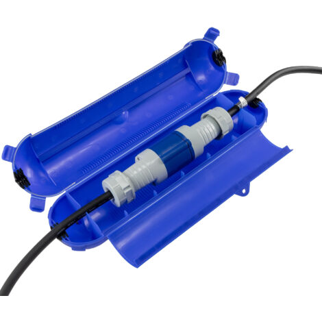CHILITEC Sicherheits-Schutzbox für Kabel, IP44, 365x90 mm, blau