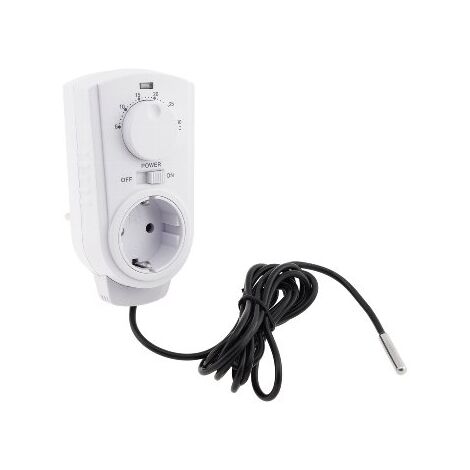 CHILITEC Steckdosenthermostat ST-50, analog, mit Außenfühler