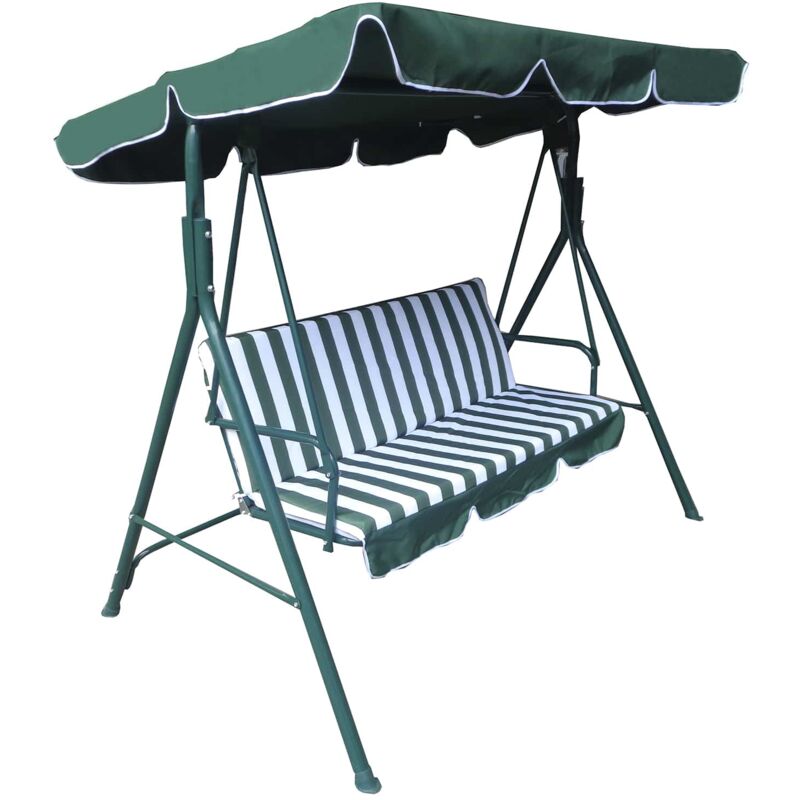 Balancelle de Jardin Juliette 2-3 Places Acier Vert 112x170x153 cm - chillvert