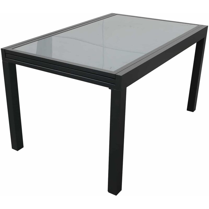 Chillvert Table Aluminium Extensible Bari 135270 cm x 90 cm Chillvert Table de Jardin Ronde Pliable Bois Diamètre 90
