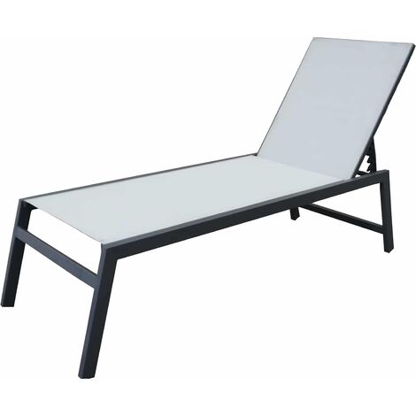 Chillvert – Transat bain de soleil pliable en aluminium – Dimensions 203x64x43 cm – Léger et résistant – Confort optimal pour extérieur