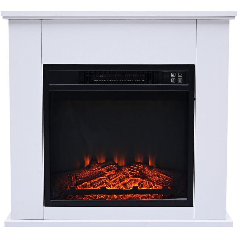 

Chimenea Eléctrica de 2000W, diseño clásico en acero lacado blanco, incluye mando a distancia