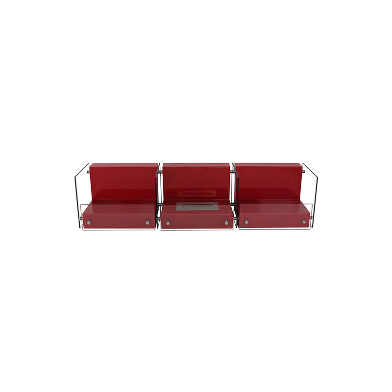 

Privatefloor - Chimenea Contemporánea de Etanol de Suelo VPF-OX-002-BLANCO Rojo