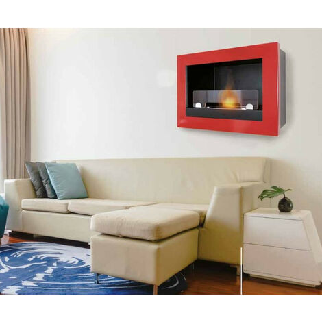 Chimenea de bioetanol ASOLO TREVISO 2.5 kw en varios colores - Color: Rojo