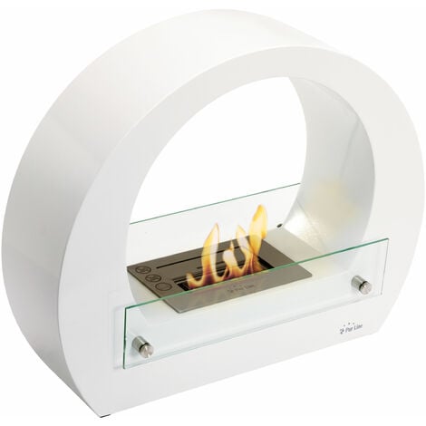 Chimenea de etanol de acero con llama regulable