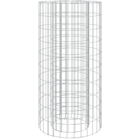Chimenea de gaviones diámetro 50 cm hierro galvanizado 020006024