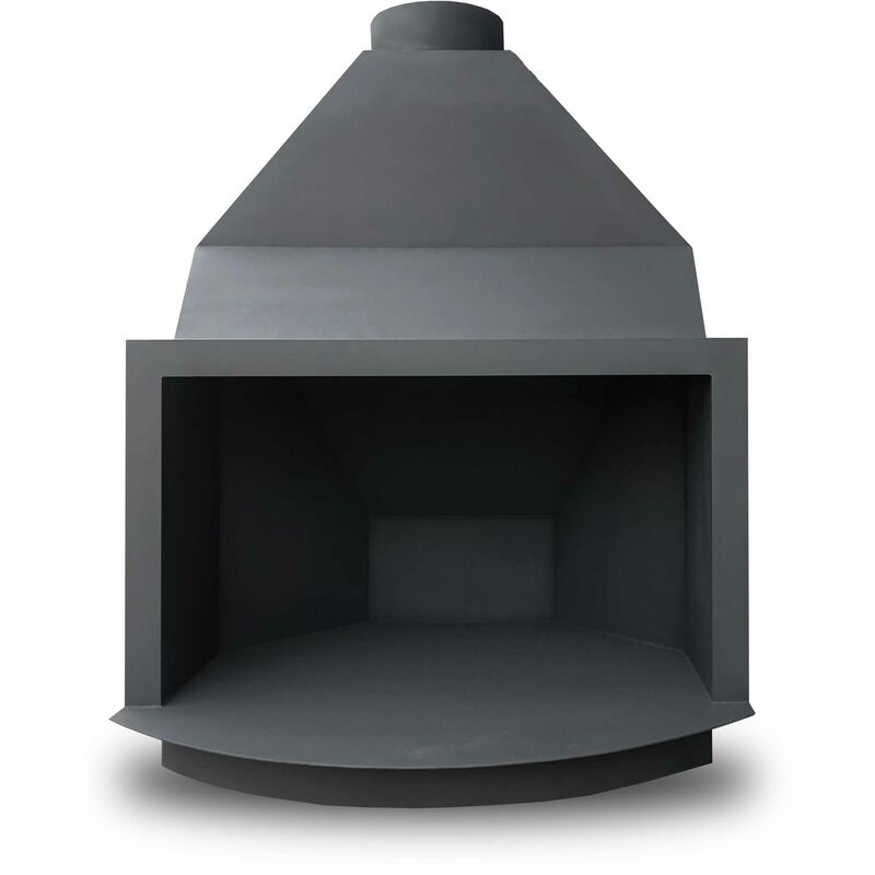 

Chimenea de hierro Semi Ovalada para leña PREMIUM 120cm. - Arnedo