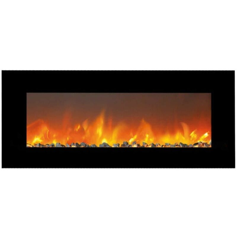 

Chimenea de pared con leds eléctricos cm 127x14x46,5 Xaralyn TRIVERO-130