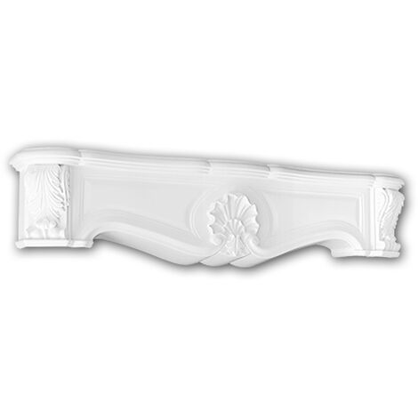 PROFHOME DECOR 164001 Profhome Elemento decorativo diseño atemporal clásico blanco