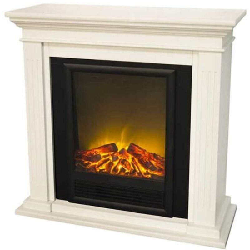 

Chimenea eléctrica completa blanca cm 98x37,5x95 Xaralyn CADIZ-ELSKI - Blanco