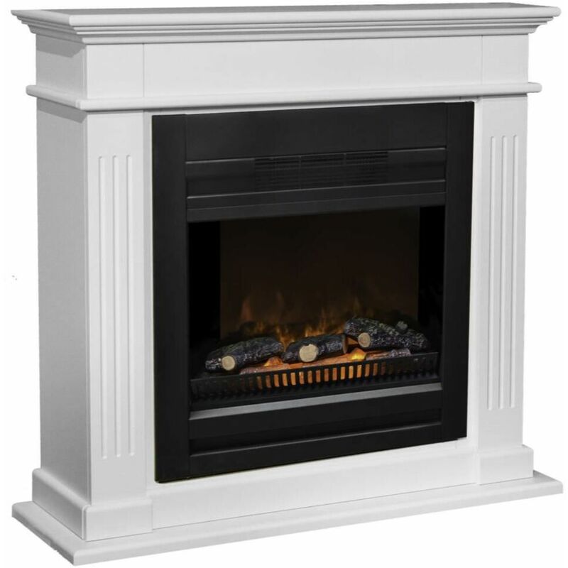 

Chimenea eléctrica con quemador Lucius cm 98x34x93,8 ELDA-LUCIUS - Blanco 844 - Xaralyn