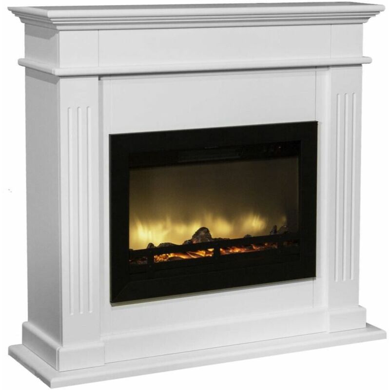 

Chimenea eléctrica Flandria y marco Elda cm 98x34x93,8 ELDA-FLANDRIA - Blanco 844 - Xaralyn