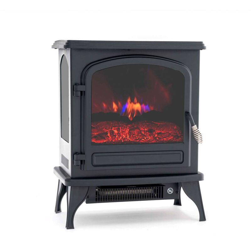 

Chimenea Eléctrica 1950 W Colorado 41x28x52 cm con Simulación de Fuego Negra - kekai