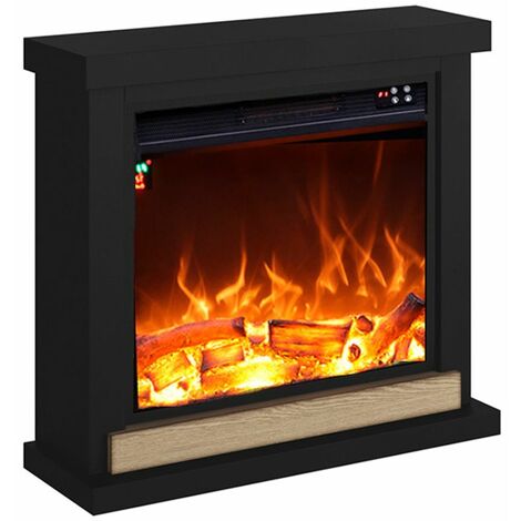 Chimenea Eléctrica Completa Anna Negro Cm 67,8x75x24,5 Fuego Fuego Anna Negro - negro