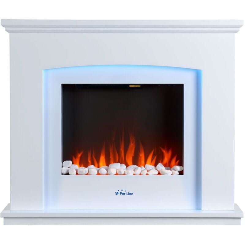 Chimenea Eléctrica de suelo con luz ambiental de 7 colores CHE-600