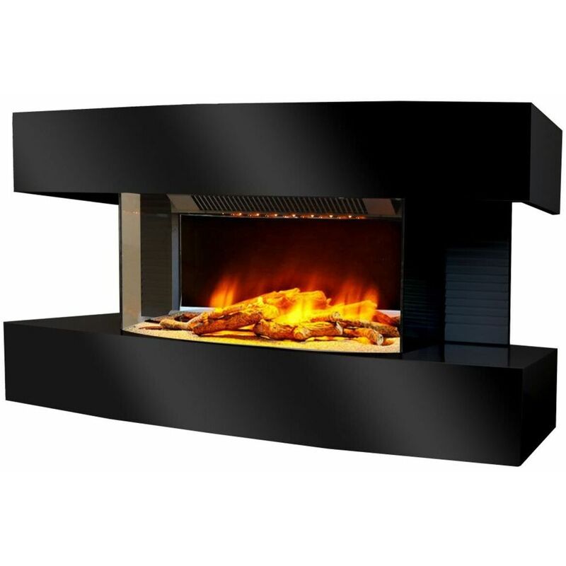 

Chimenea en el salón cm 82x21x42 LOUNGE-MED-NE - ennegrecer - Chemin'arte