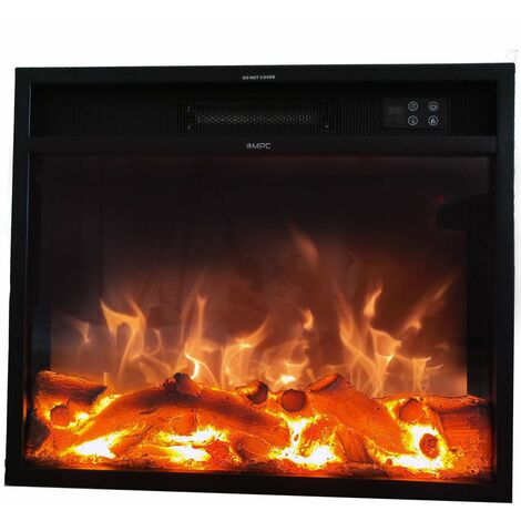 Chimenea eléctrica Vulcano cm 49,5x60x15 MPC CAMINETTO VULCANO - Nero