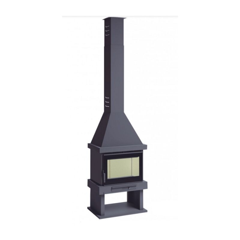 

Fm Biomasa - Chimenea Leña con Turbina Cristal Serigrafiado FM Modelo C-300 TK