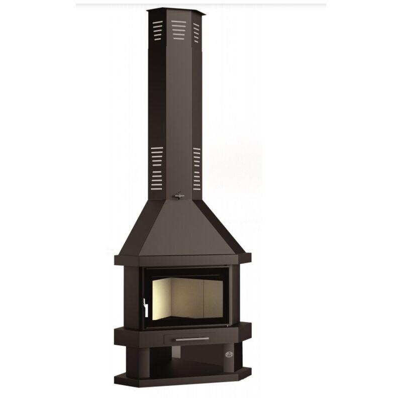 

Fm Biomasa - Chimenea Leña Rincón FM Modelo C-200-R Cristal Serigrafiado