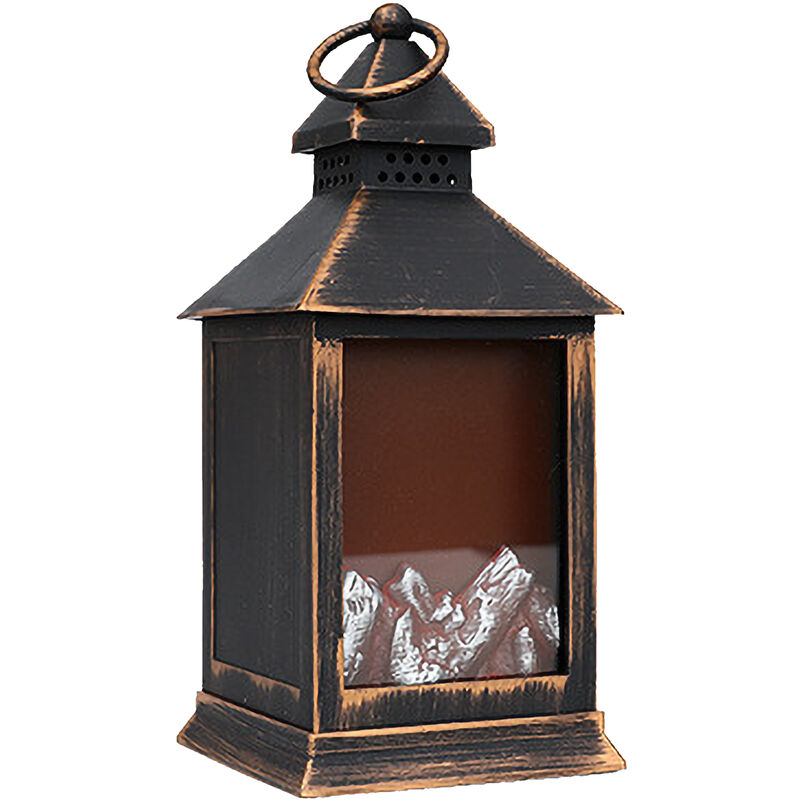 

Asupermall - Chimenea Linterna de llama Linterna de llama LED Luz de noche retro Chimenea Luz romantica Mesa de centro de mesa Linterna para