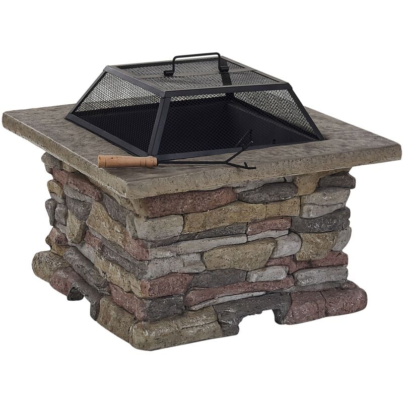 

Chimenea rectangular gris claro KELUD