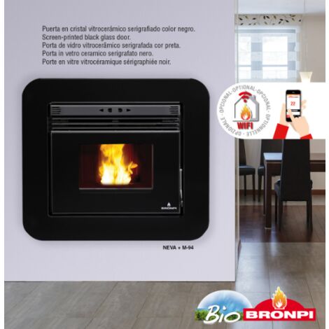 CHIMENEAS INSERTABLES BRONPI NEVA 10 KW carga superior
