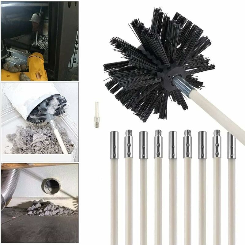 Image of Dewdat - Chimney Cleaning Brush Kit,Chimney&hellip;