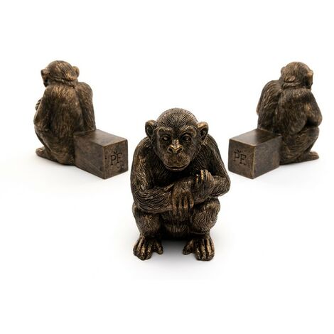 Chimpanzee Plant Pot Feet - Set of 3 - L9.5 x W6.5 x H9 cm