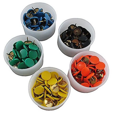 CHINCHETAS COLORES SURTIDOS CAJA 50