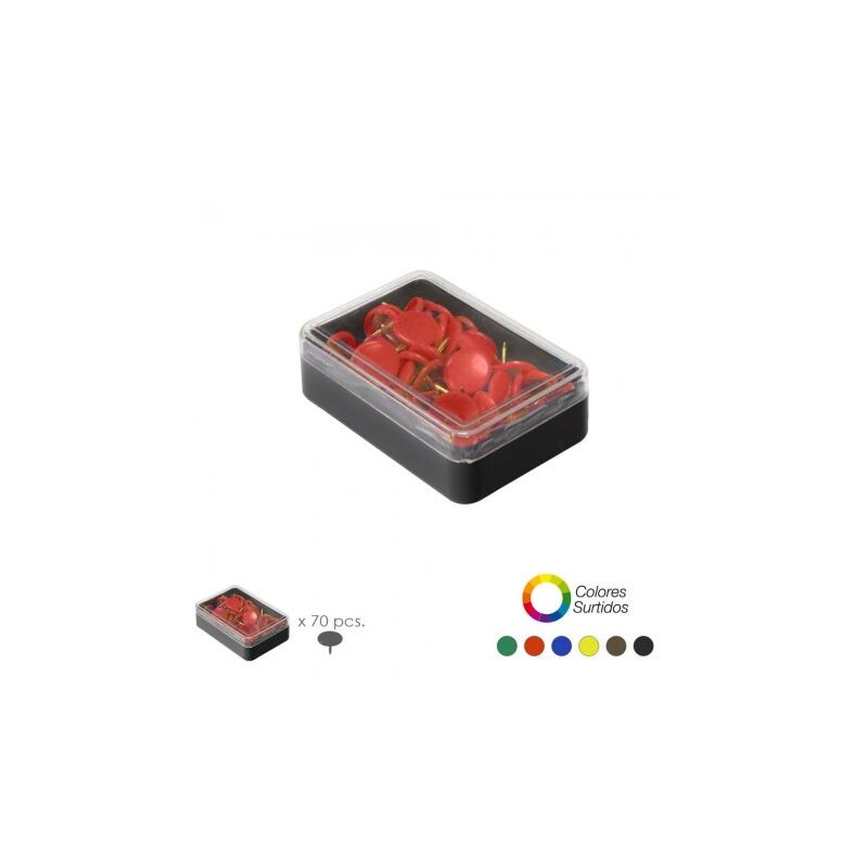 

Chinchetas colores surtidos (caja 70 unidades)