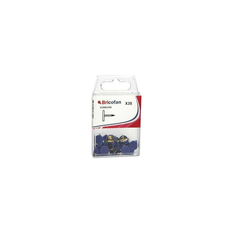 

Chinchetas de Colores Color Azul Contenido Blister de 35 unidades