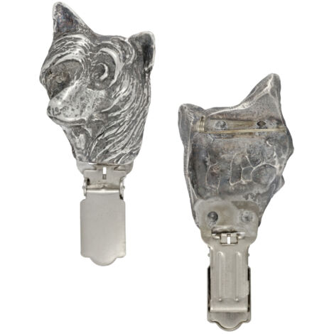 Chinese Crested - spilla con clip, porta numero di partenza, regalo per una mostra canina di Art-Dog