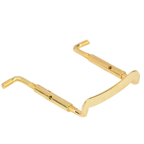 Chinrest de Violon Portable à Serrage par Vis, Accessoire en Laiton Doré pour Montage Facile DIY