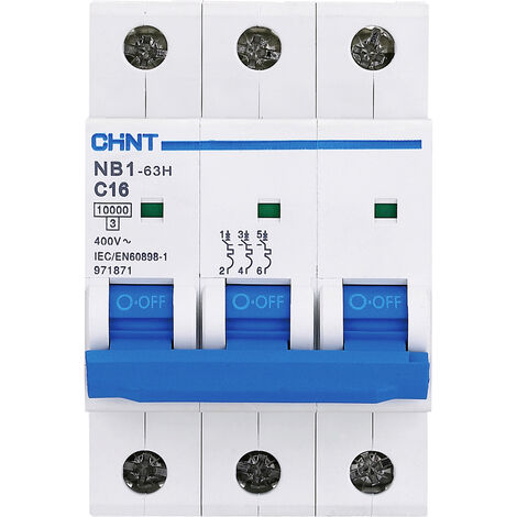 Chint 179877 NB1L Leitungsschutzschalter    3polig 6 A