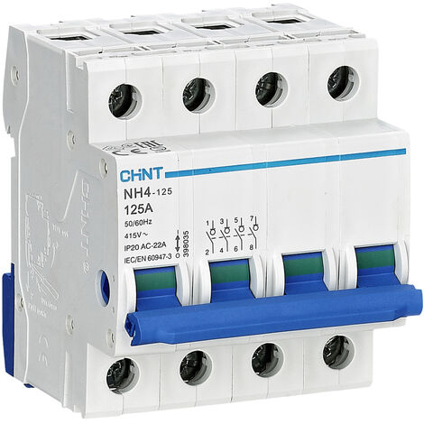 Chint 398108 Hauptschalter   Blau, Weiß 4polig  40 A  240 V, 415 V   1 St.