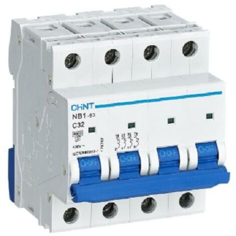 Chint interruttore magneto-termico 4 moduli 4p 6ka 180420