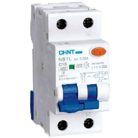 AC MARCA Chint interruttore magnetotermico differenziale nb1l1/c10-1pn-4,5-a30 -int mtd 1p+n 203333