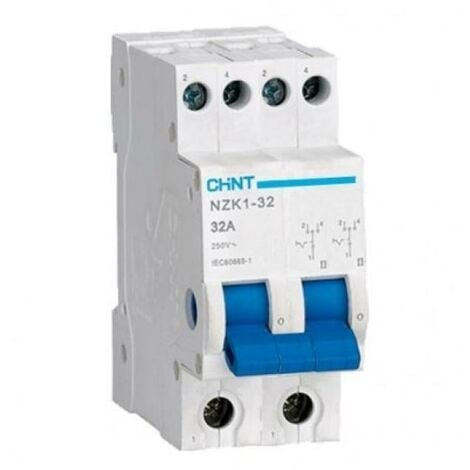 Chint nzk1-32/2 commutatore bipolare 1-0-2 2m 32a 230vac 643001