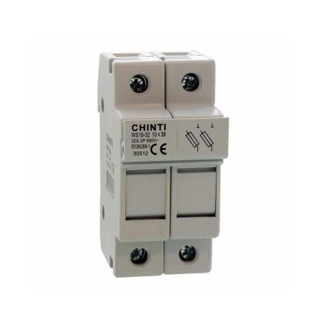 Chint ws18/32-2p-dc - portafusibile sezionabile  2p 10,3x38 32a 1000vdc fotovoltaico 80512/c