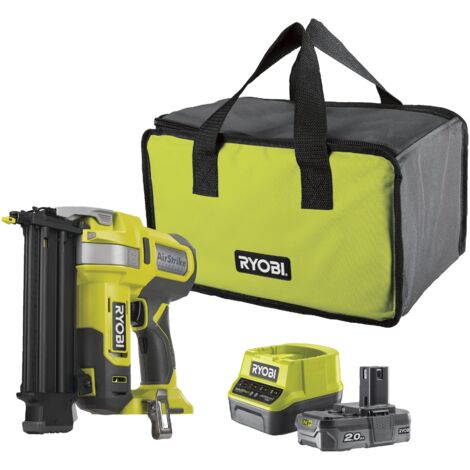 Chiodatrice a batteria RYOBI 18 V ONE+ R18GN18-120S, 1x 2,0Ah e caricabatterie nella borsa degli attrezzi