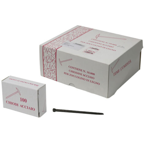 CHIODI ACCIAIO GRUPPINO CF.100 PZ 1,2X25