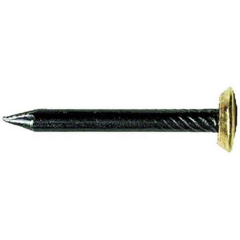 Chiodi in acciaio con testa bombata in ottone confezionati in blister da 20 pezzi -2 x 20