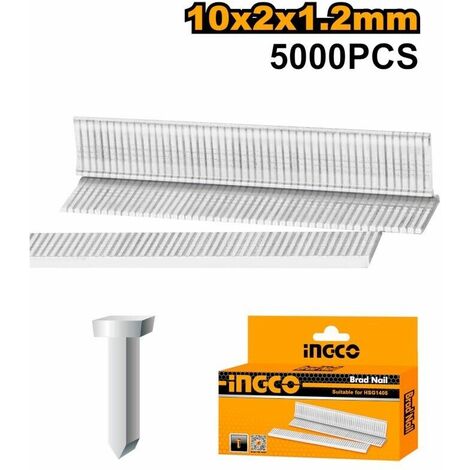 Chiodi per Chiodatrice Sparachiodi Punti Lung. 10mm Testa 2mm D. 1.2 mm - 5000 Pz