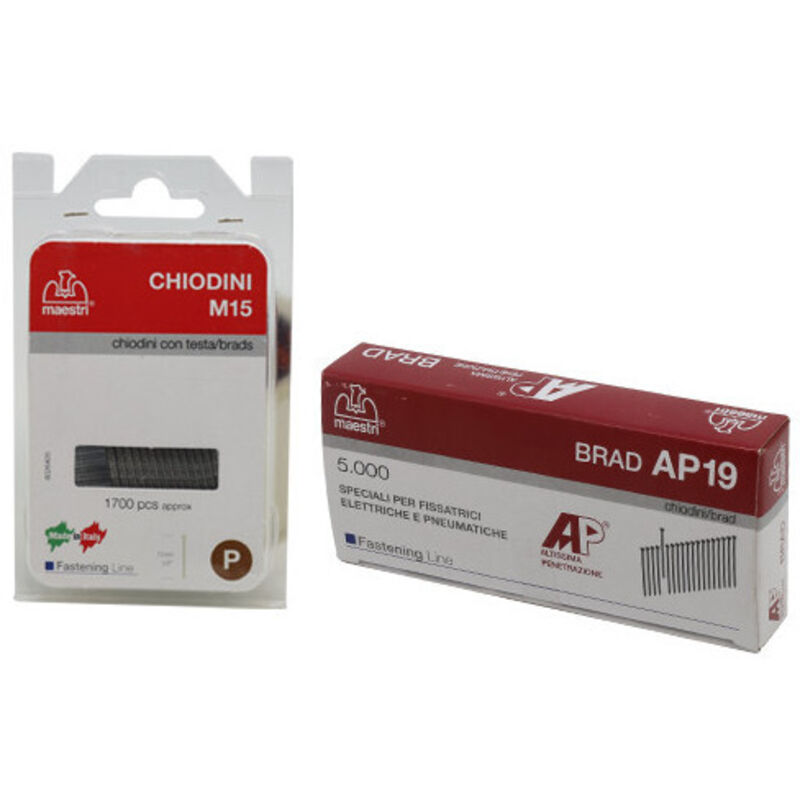 Capaldo - chiodini ricarica per fissatrice graffatrice electro 120- AP19 conf. 5000 pezzi